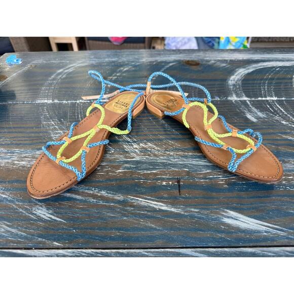 Stuart Weitzman Womens rope Sandals, size 8.5, Strappy & Colorful - Picture 13 of 14